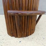 Vintage curved bamboo bar