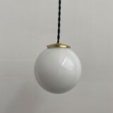 Lot 3 vintage opaline hanging lamps