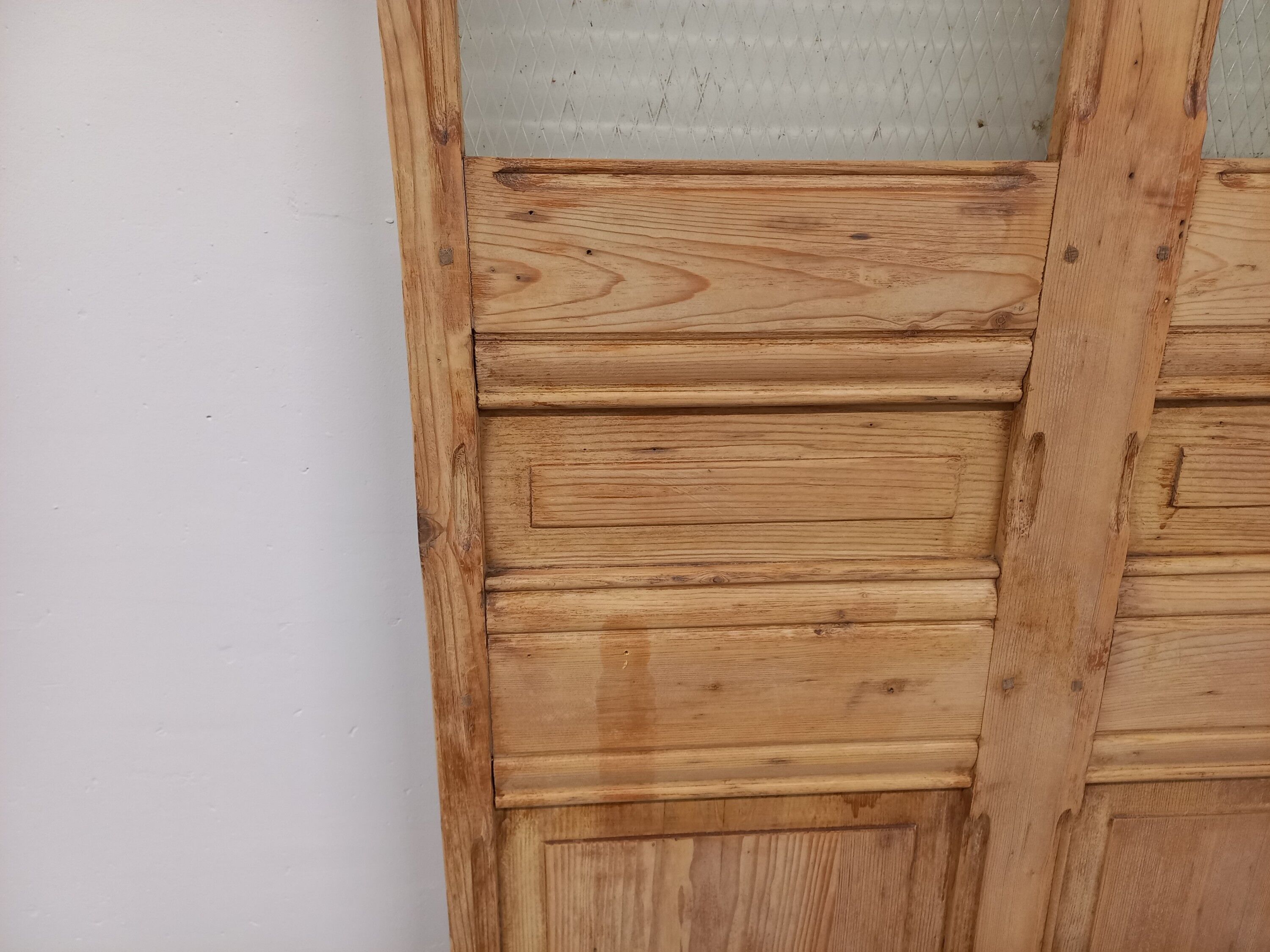 Partition in wood and glass 128 cm