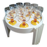 Lot of 12 vintage glasses