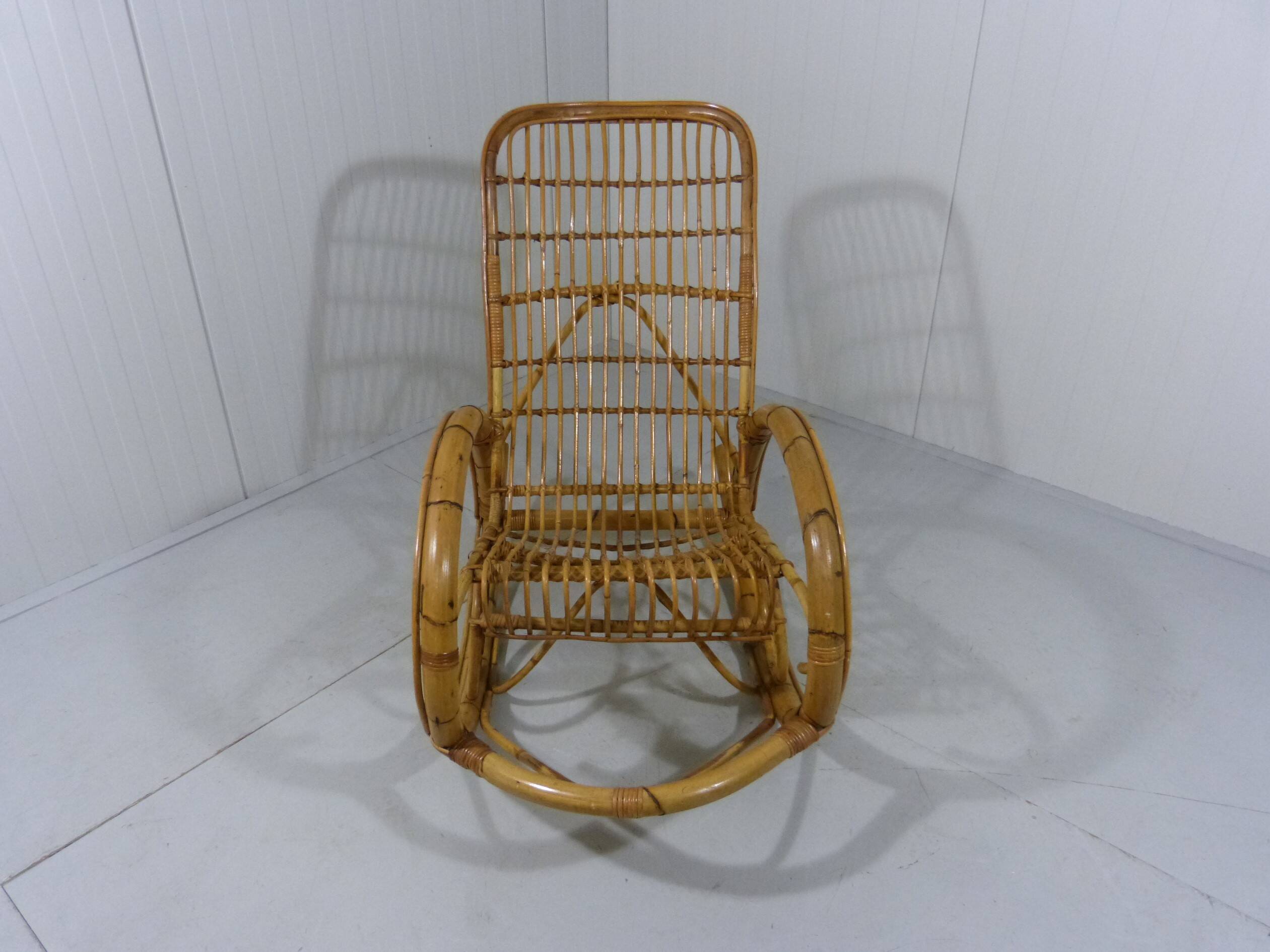 Rattan rocking chair 1960’s