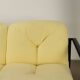 Canapé 2 places vintage ICF tissu métal design Italie années 80-90 original