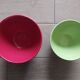 Faceted earthenware bowl