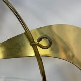 Vintage curtis jere modern brass wall sculpture