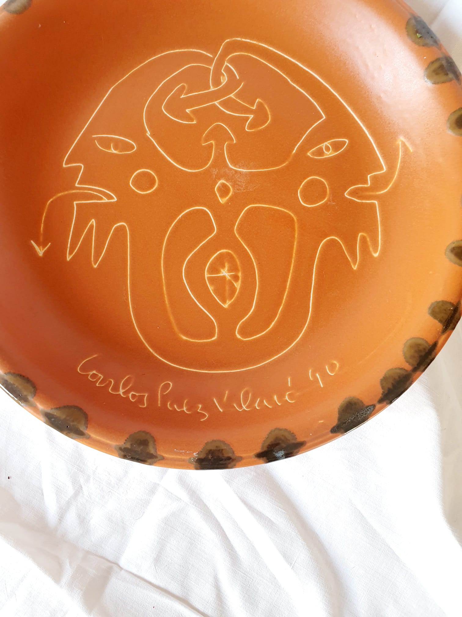 Decorative dish Carlos Paez Vilaro