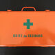 Orange metal box