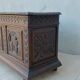 Breton chest in carved wood
