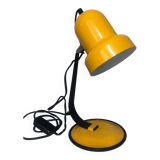 Space age 1970 yellow metal desk lamp