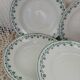 6 antique ironstone plates