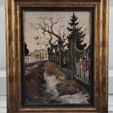 Mid 20th Century Impressionist Style Landscape Oil Painting