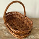 Oval basket with handle