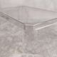 Superb coffee table in Altuglas and glass – signed by Marc Micoud, circa 1970.