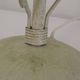 Pair Of French Vintage Metal Table Lamps With Scrolling Leaf Detail