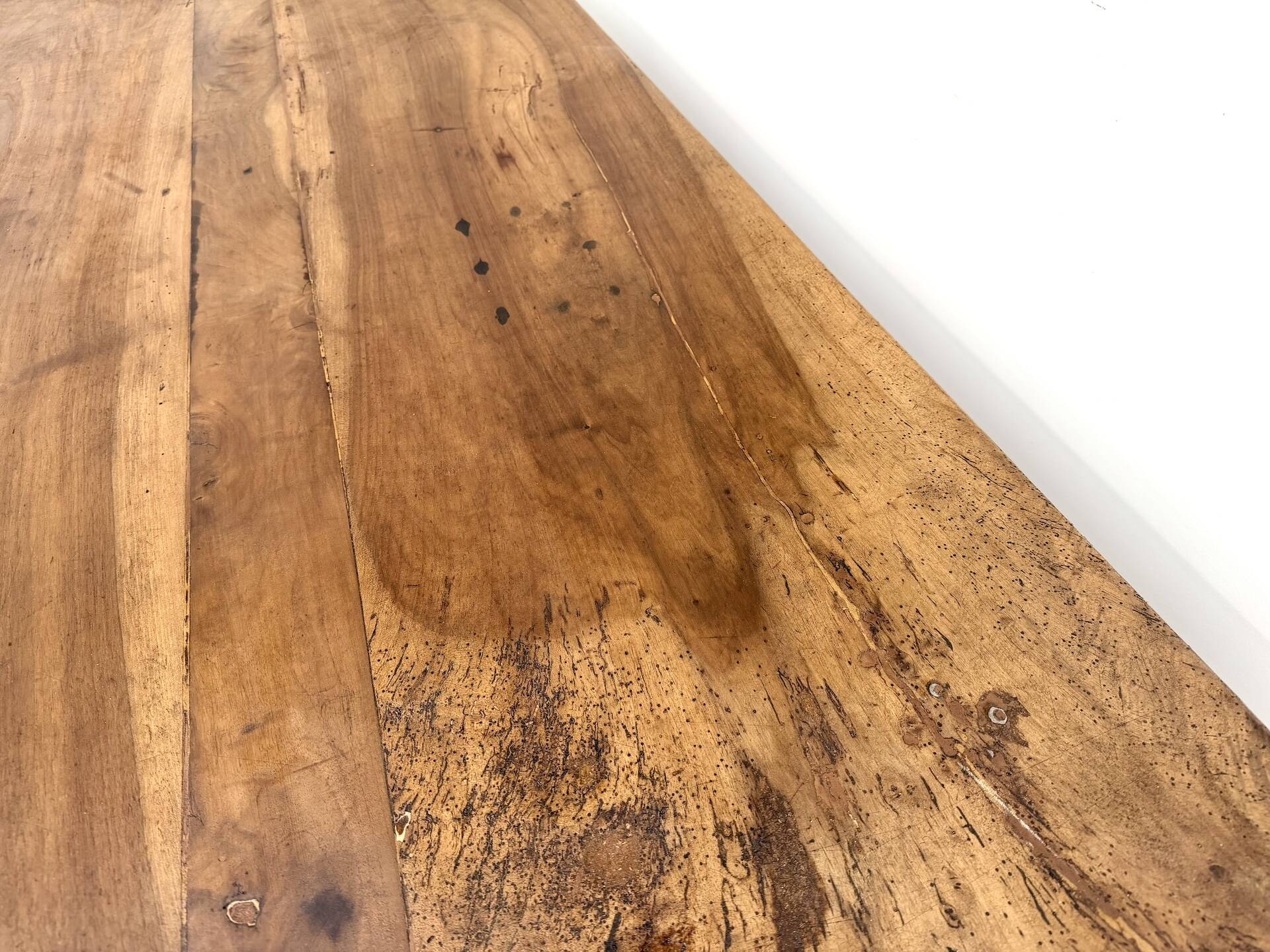 French farmhouse table in solid walnut, circa 1920