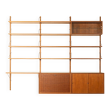 Classic shelving system from the 1950s in teak veneer by Poul Cadovius for Cado