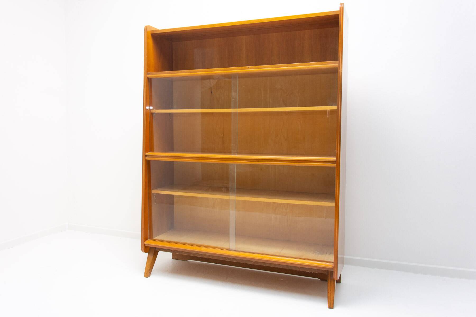 Mid century walnut bookcase by František Jirák, 1960´s, Czechoslovakia
