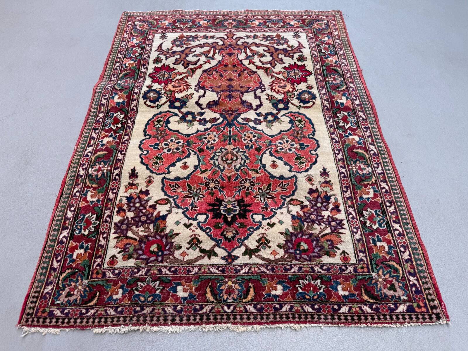 Vintage tribal rug 74x100 cm, medium, tribal oriental carpet 2545