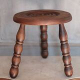 Vintage stool, tripod stool, occasional stool, wooden plant stand,