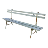 Old garden bench cast iron foot