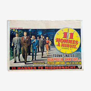 Affiche cinéma originale "L'Inconnu de Las Vegas" Ocean's Eleven Frank Sinatra 1960