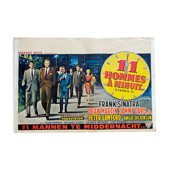 Original movie poster "The Unknown of Las Vegas" Ocean's Eleven Frank Sinatra 1960