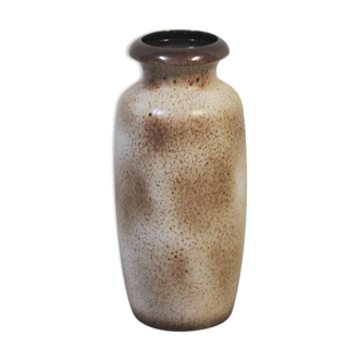 Vase de sol vintage beige et marron