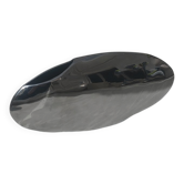 Minimalist oval steel vase