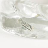 Modernist pipe ashtray, Glasdesign Georgshutte, Germany, 1970s.