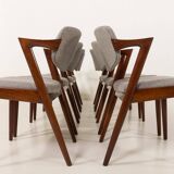 Kai Kristiansen chairs in roswood model 42, set of 8,Denmark 1960s
