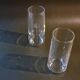 Lot de 2 verres avec épée gravée