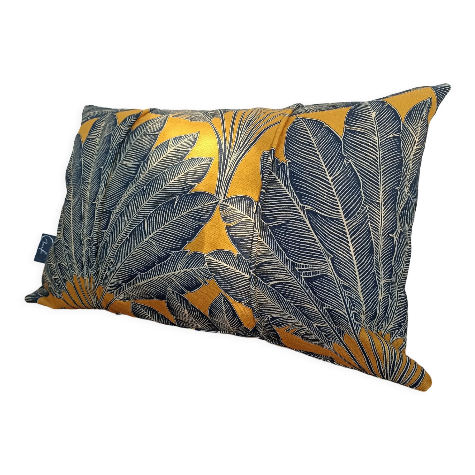 Coussin imprimé "feuille de l'arbre du voyageur" 50x30