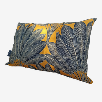 Printed cushion "leaf of the traveler's tree" 50x30