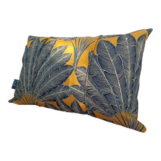 Printed cushion "leaf of the traveler's tree" 50x30