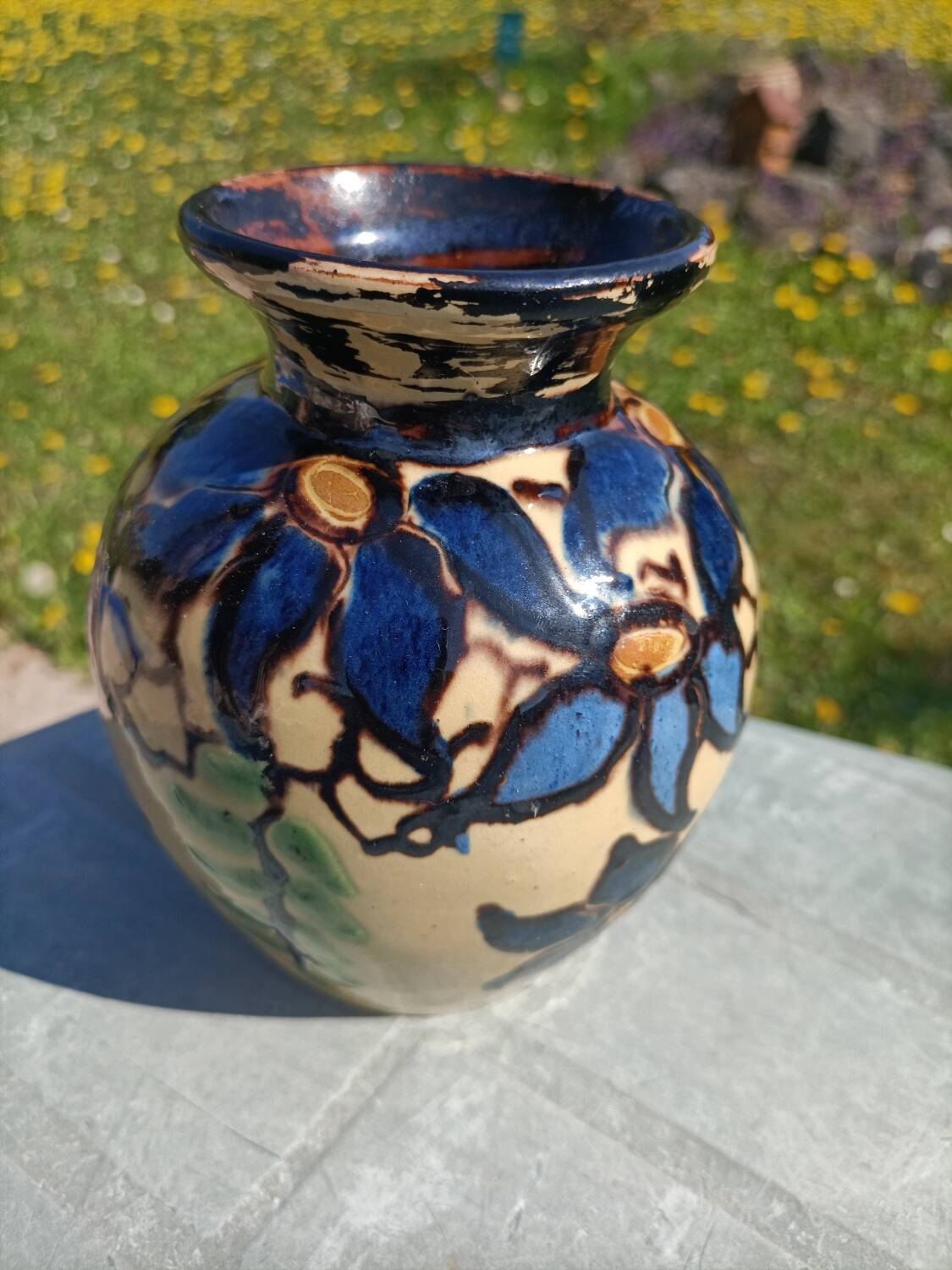 Signed retro vase