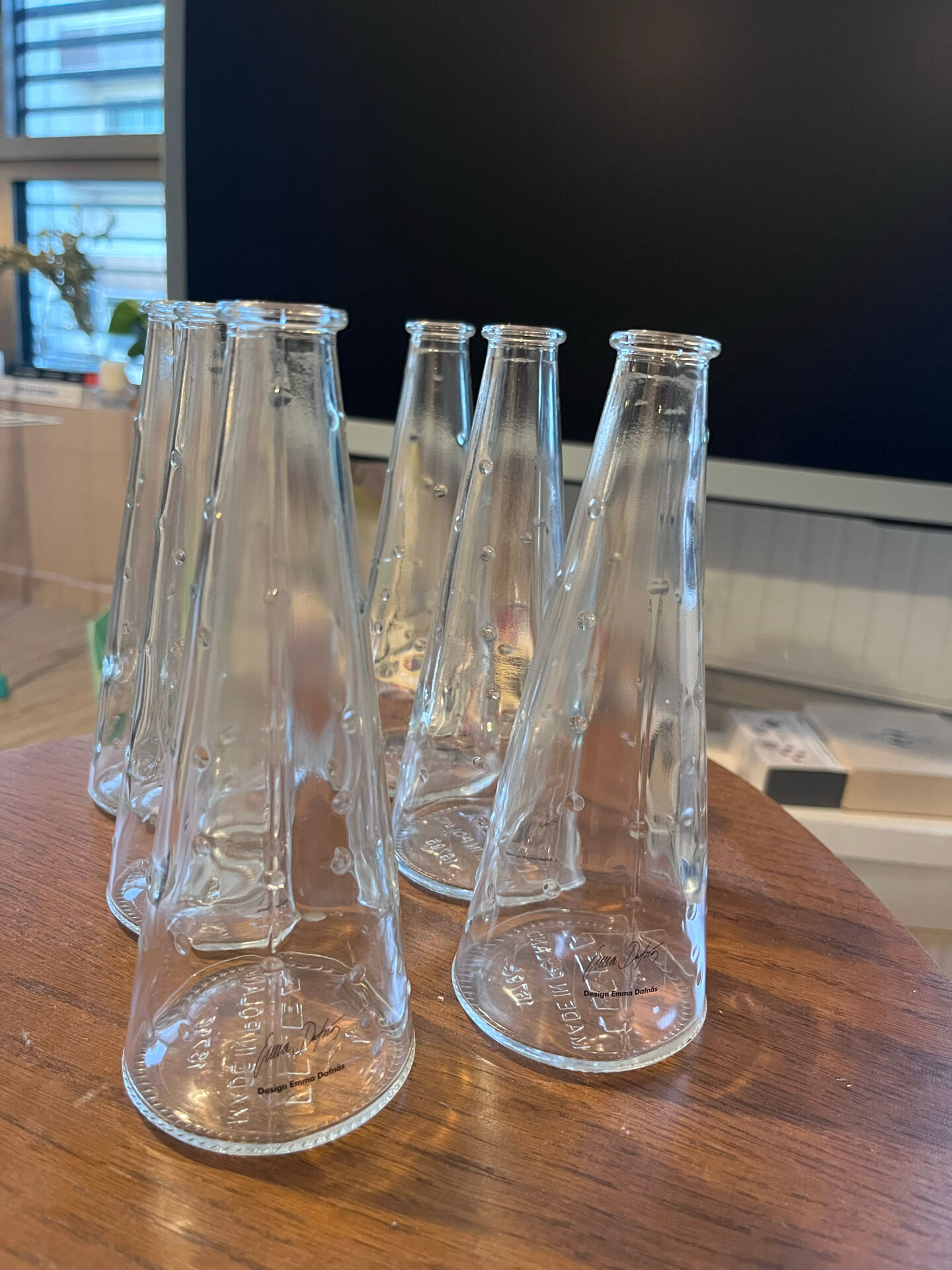 Set of 6 vintage IKEA vases, design by Emma Dafnäs.
