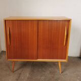 Mid-century design sliding door sideboard
