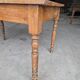 Antique rustic bistro farm table 1900 one drawer - 1m23
