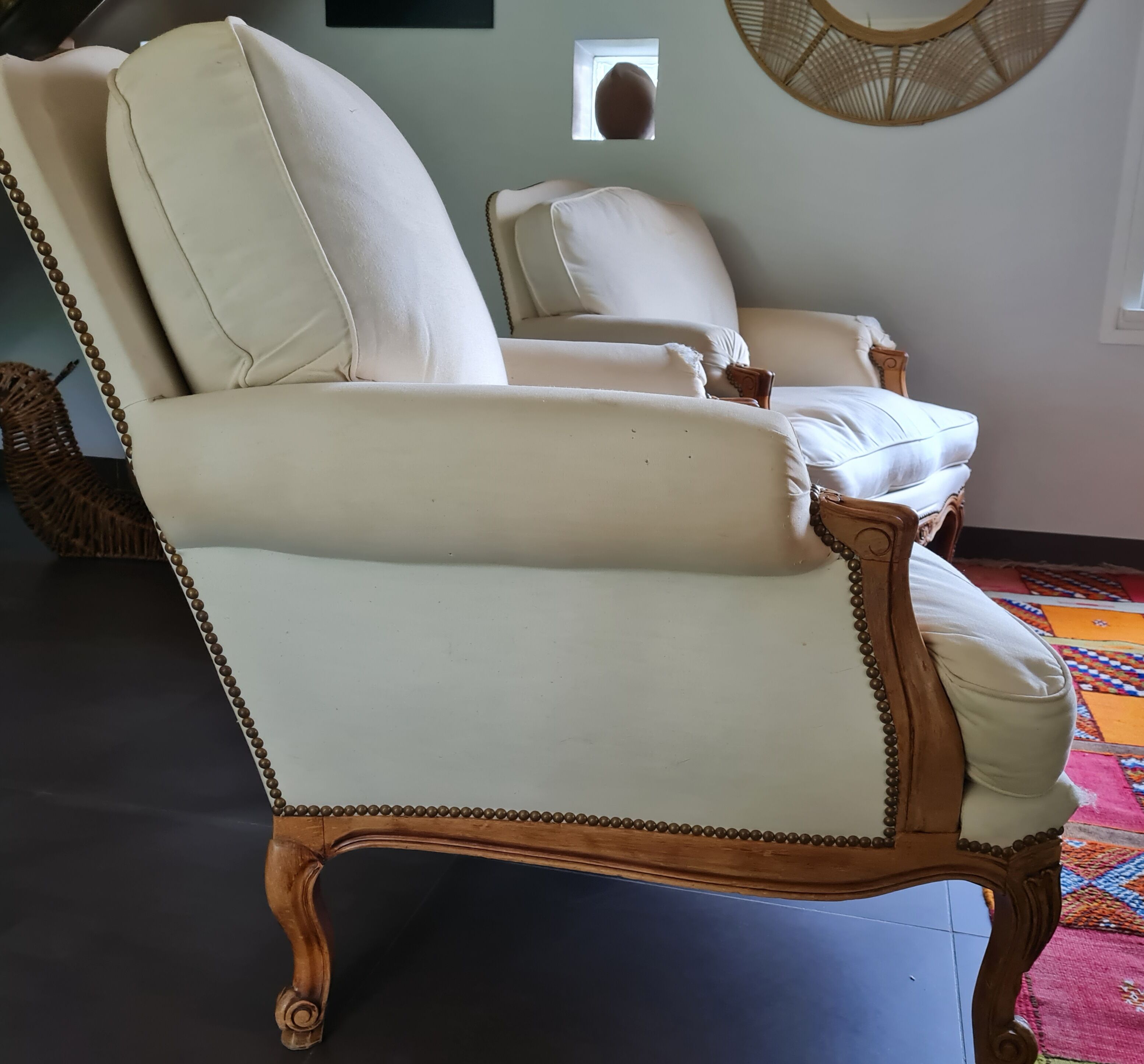 Set of 2 Louis XV style shepherdesses