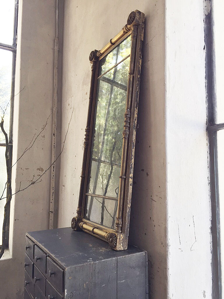 18th century mercury mirror 119x56cm