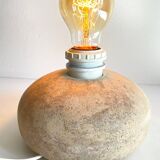 Lampe galet pierre naturelle vintage