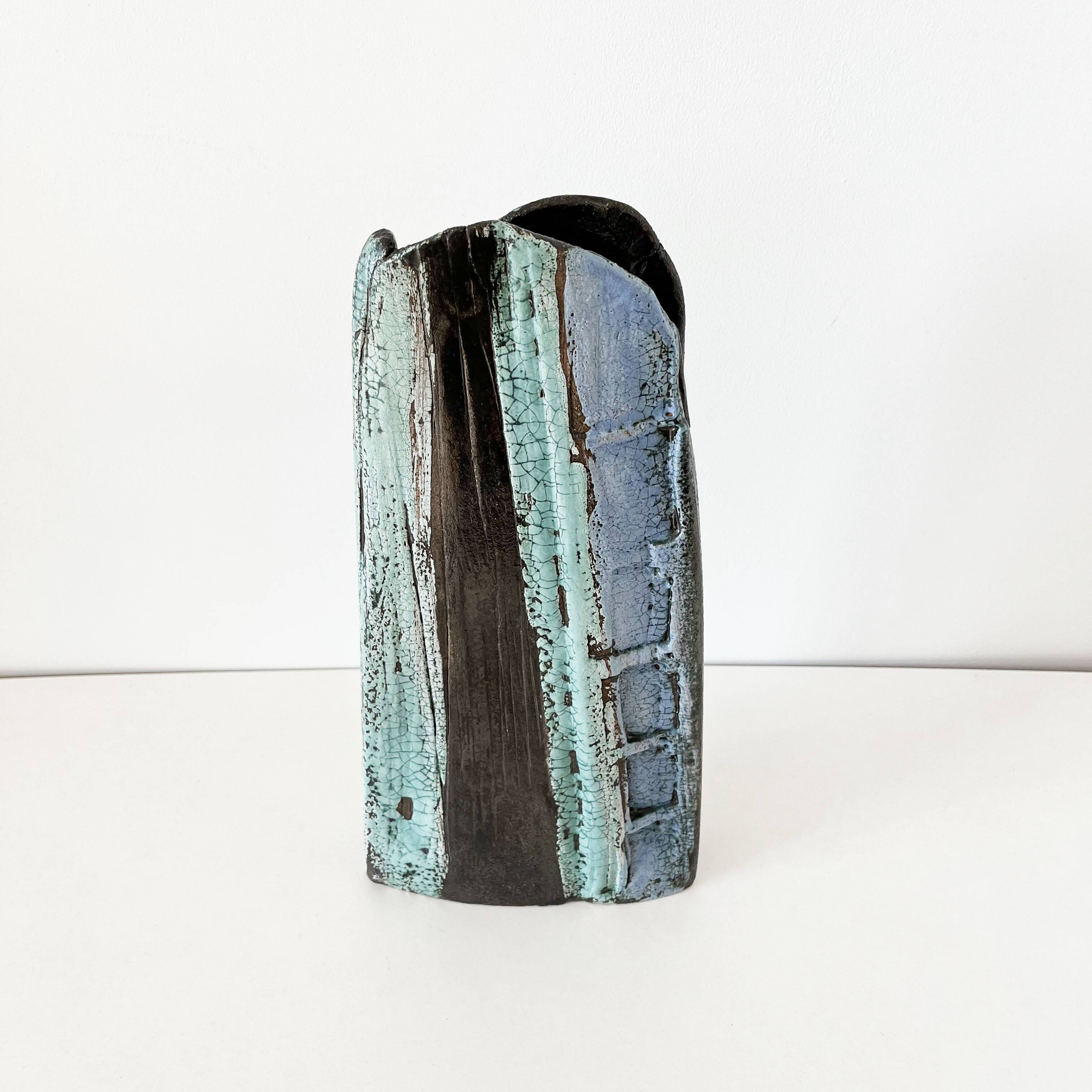 Brutalist Sculptural Ceramic Vase