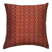 Burgundy and orange Kachin cushion cover (RIDA)