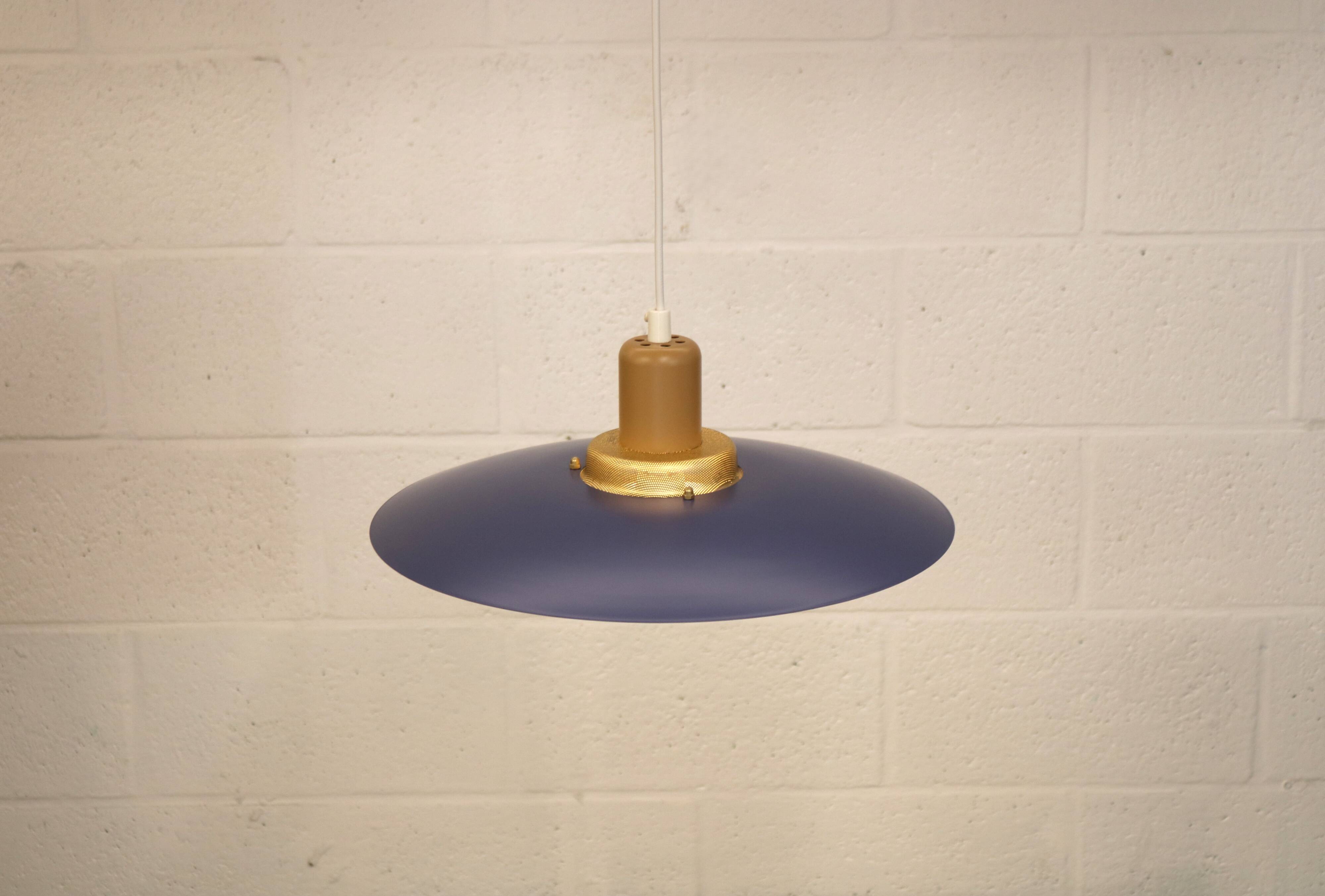 Vintage Danish Modern Design Lamp: Restored, Colourful Lighting