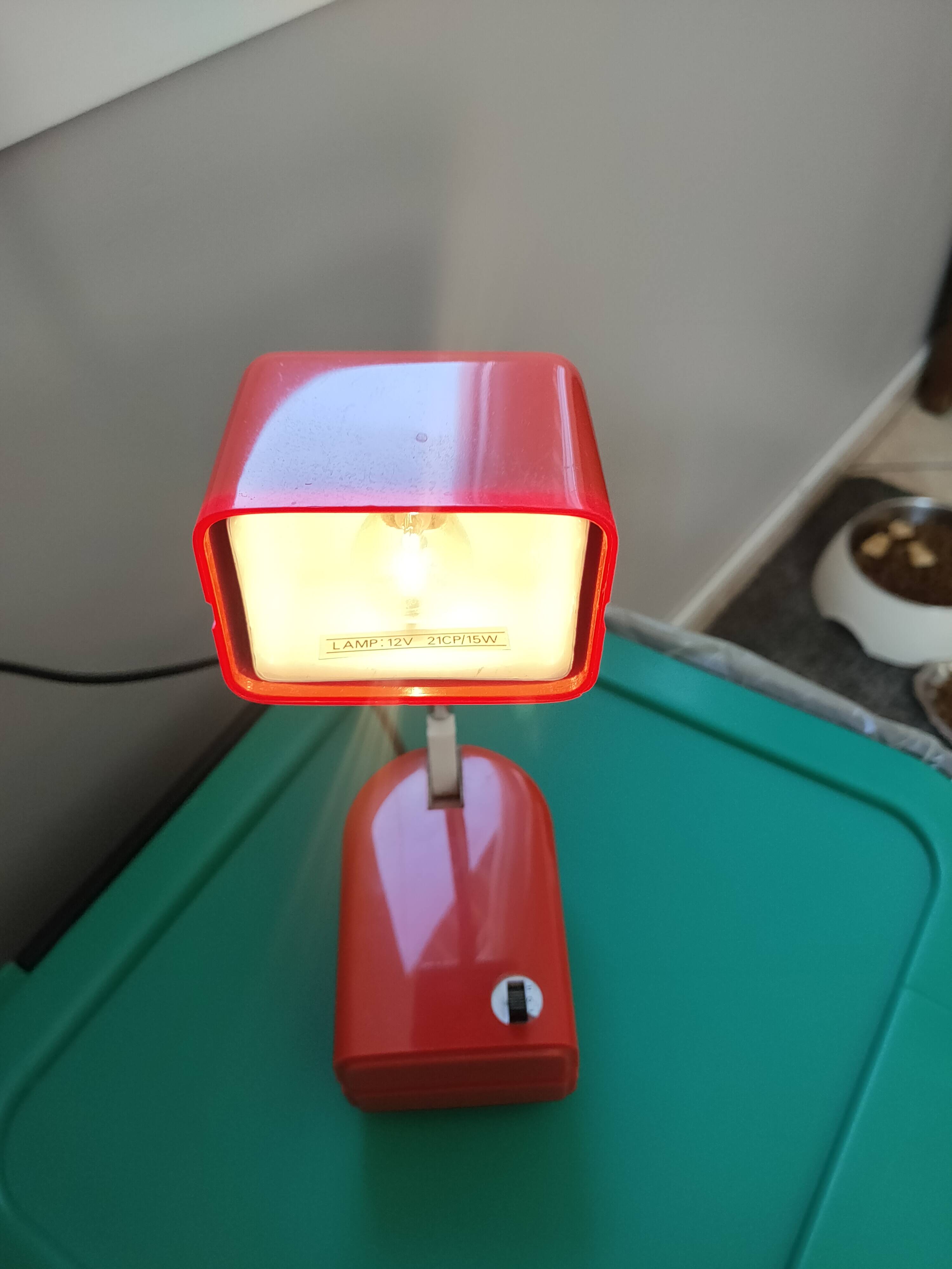 Vintage telescopic desk lamp