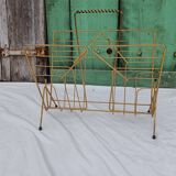 Vintage vinyl magazine rack