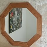 Grand miroir octogonal design scandinave