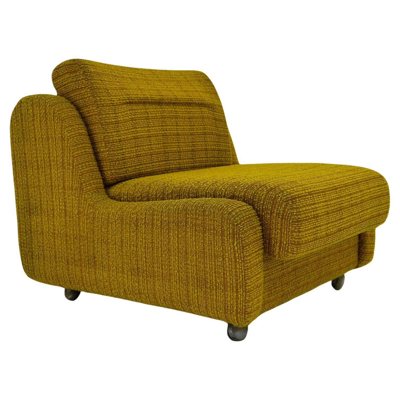 1970s architect Milan Čeček armchair Apolo 92 for Interiér Praha, Czechoslovakia