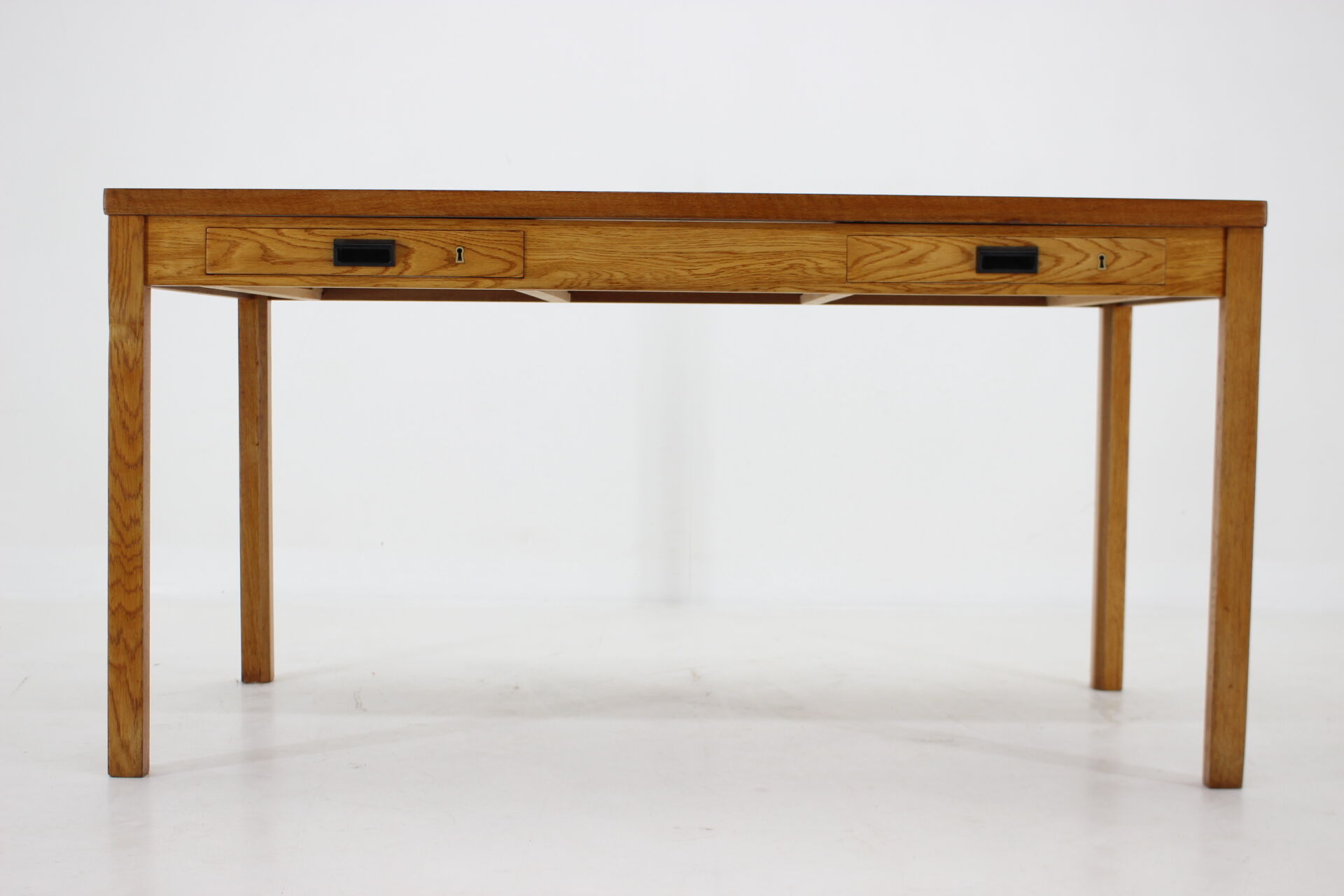 1960s oak danish minimalist writing desk