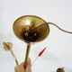 Old 3-branched chandelier, 3 red arrows, brass and diamond glass tubes. Year 60