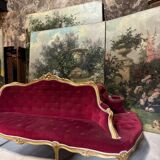 Golden wooden castle post from the Napoleonic III era.